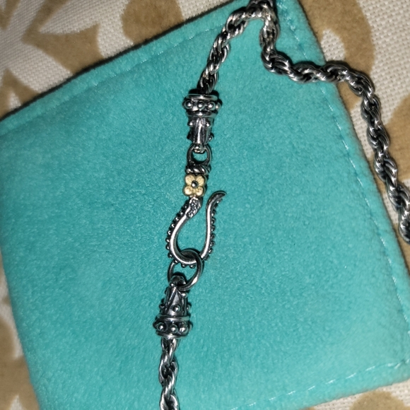 Barbara Bixby 18K & Sterling Silver Chain with Enhancer Pendant - Picture 3 of 6